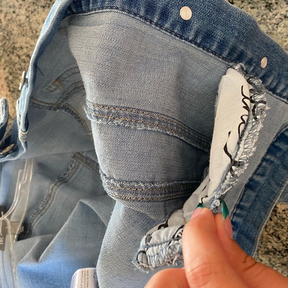 INC International Concepts Striped Hem Jean Jacket - Picture 9 of 10